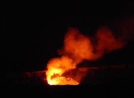 Kilauea at night